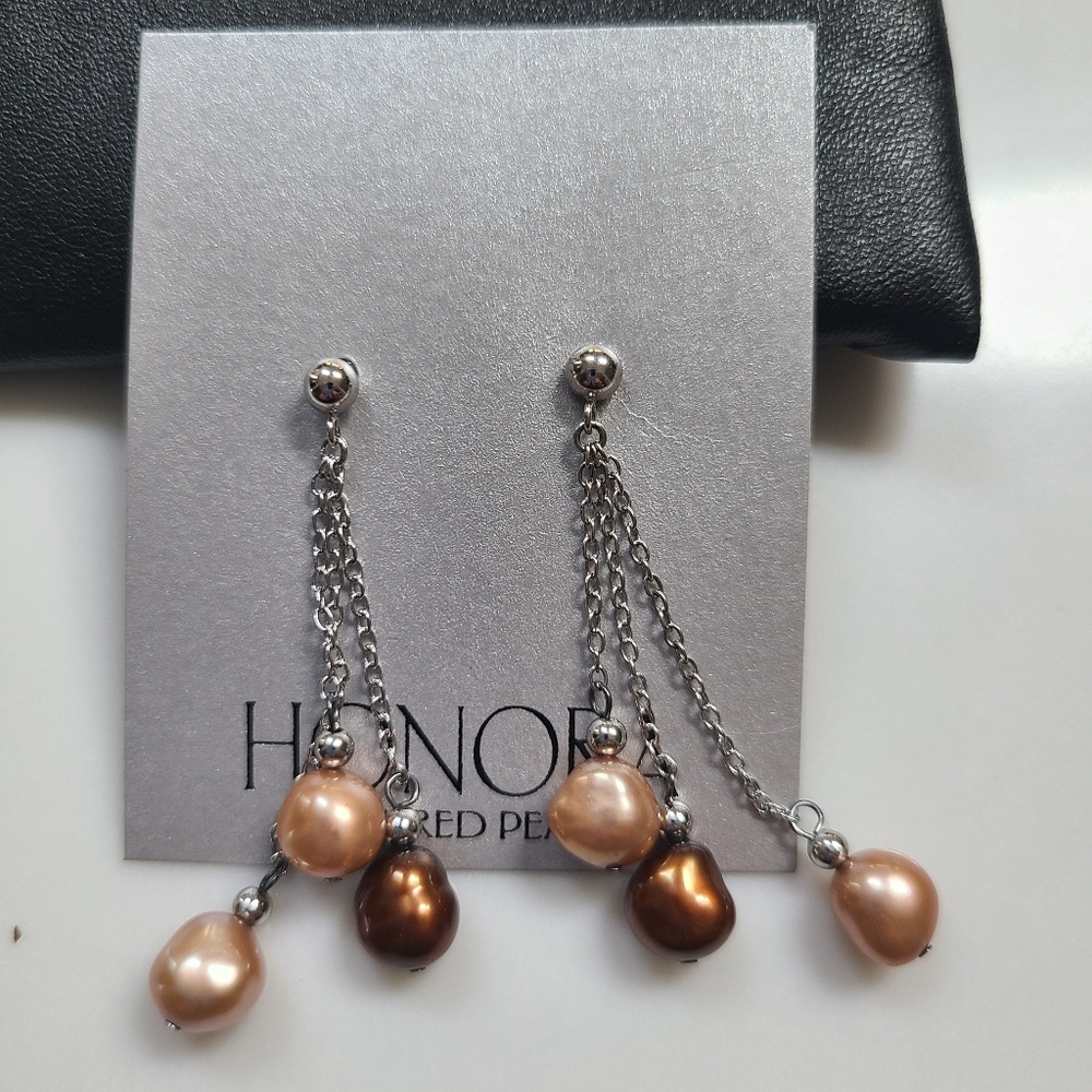 Honora Cultured Pearl Earrings - Picture 2 of 3